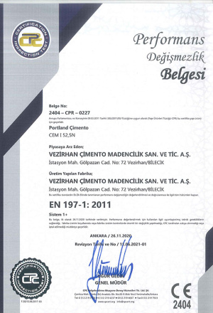 CEM I 52,5 N Perf. Deg