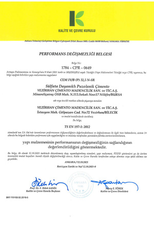 CEM IV B-P 32,5 N-SR tur